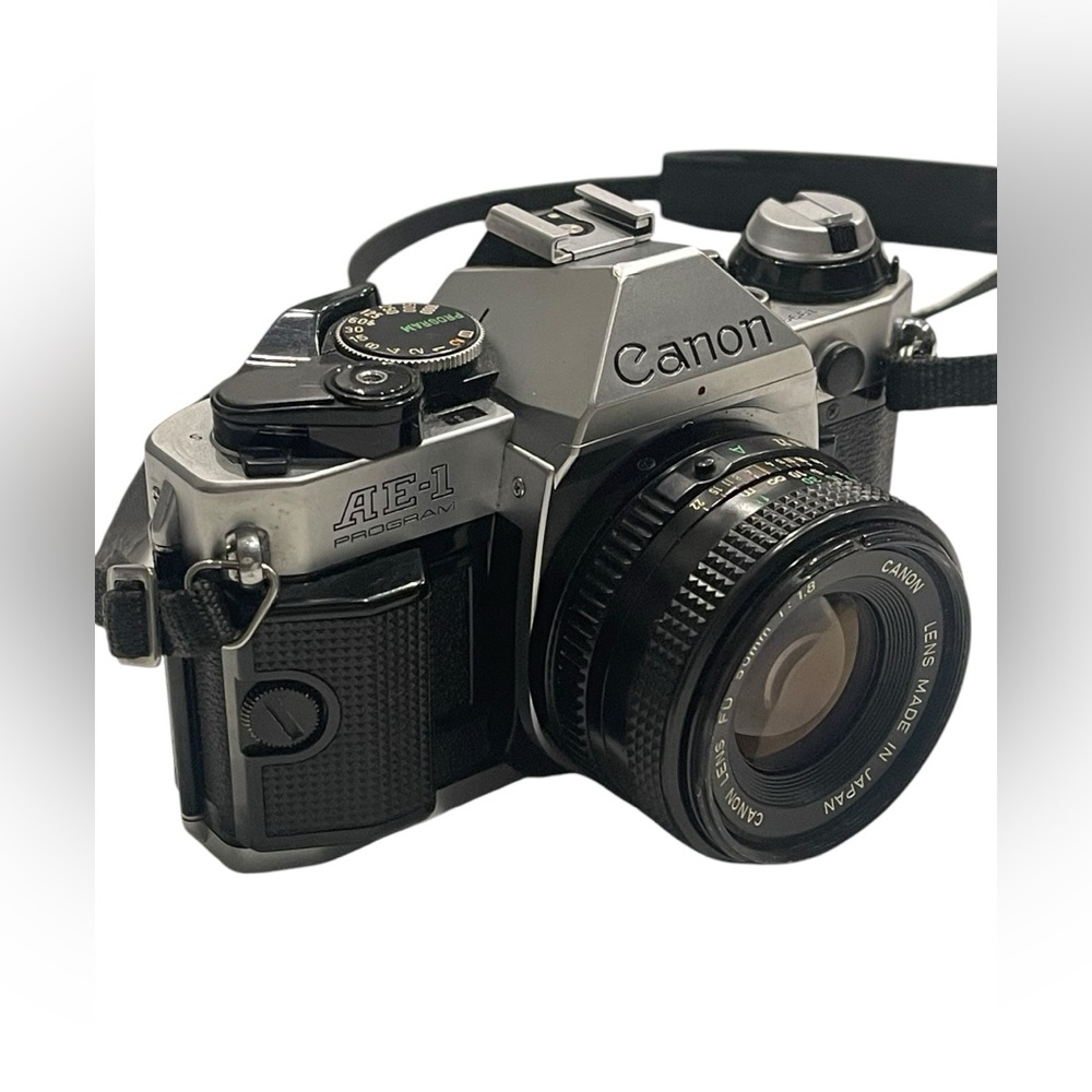 Canon AE-1 Program Silver and Black Camera - Picture 4 of 11